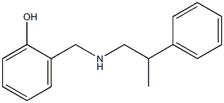 2-{[(2-phenylpropyl)amino]methyl}phenol Struktur