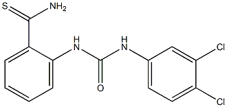 2-{[(3,4-dichlorophenyl)carbamoyl]amino}benzene-1-carbothioamide Struktur