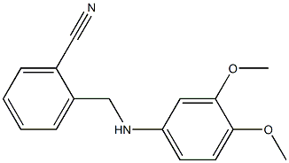 2-{[(3,4-dimethoxyphenyl)amino]methyl}benzonitrile Structure