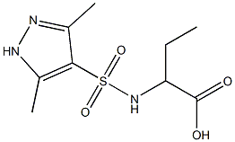 2-{[(3,5-dimethyl-1H-pyrazol-4-yl)sulfonyl]amino}butanoic acid