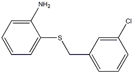 2-{[(3-chlorophenyl)methyl]sulfanyl}aniline 化学構造式