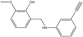 2-{[(3-ethynylphenyl)amino]methyl}-6-methoxyphenol Structure