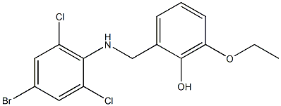  2-{[(4-bromo-2,6-dichlorophenyl)amino]methyl}-6-ethoxyphenol