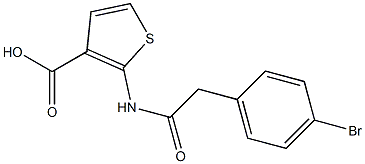 2-{[(4-bromophenyl)acetyl]amino}thiophene-3-carboxylic acid|