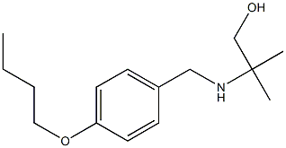 2-{[(4-butoxyphenyl)methyl]amino}-2-methylpropan-1-ol 化学構造式