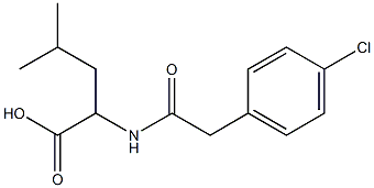 2-{[(4-chlorophenyl)acetyl]amino}-4-methylpentanoic acid