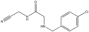 2-{[(4-chlorophenyl)methyl]amino}-N-(cyanomethyl)acetamide Structure