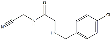 2-{[(4-chlorophenyl)methyl]amino}-N-(cyanomethyl)acetamide,,结构式