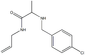 2-{[(4-chlorophenyl)methyl]amino}-N-(prop-2-en-1-yl)propanamide Structure