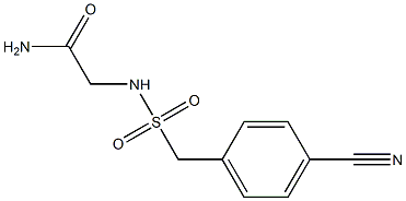 2-{[(4-cyanophenyl)methane]sulfonamido}acetamide