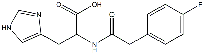  2-{[(4-fluorophenyl)acetyl]amino}-3-(1H-imidazol-4-yl)propanoic acid