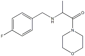 2-{[(4-fluorophenyl)methyl]amino}-1-(morpholin-4-yl)propan-1-one Struktur