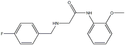  2-{[(4-fluorophenyl)methyl]amino}-N-(2-methoxyphenyl)acetamide