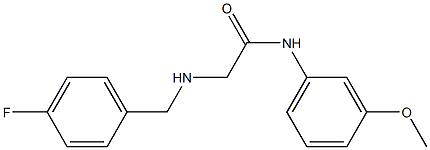 2-{[(4-fluorophenyl)methyl]amino}-N-(3-methoxyphenyl)acetamide Structure
