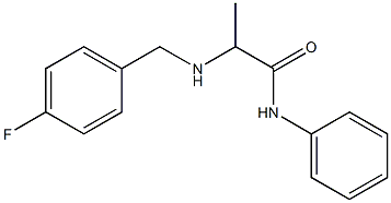 2-{[(4-fluorophenyl)methyl]amino}-N-phenylpropanamide 结构式