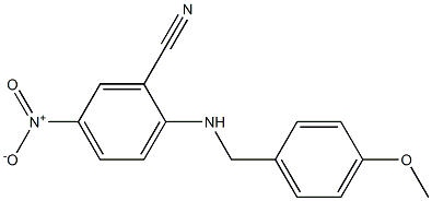 2-{[(4-methoxyphenyl)methyl]amino}-5-nitrobenzonitrile 结构式