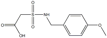 2-{[(4-methoxyphenyl)methyl]sulfamoyl}acetic acid,,结构式