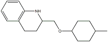 2-{[(4-methylcyclohexyl)oxy]methyl}-1,2,3,4-tetrahydroquinoline,,结构式