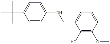2-{[(4-tert-butylphenyl)amino]methyl}-6-methoxyphenol Struktur