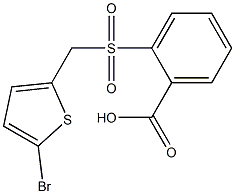 2-{[(5-bromothiophen-2-yl)methane]sulfonyl}benzoic acid 化学構造式