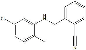 2-{[(5-chloro-2-methylphenyl)amino]methyl}benzonitrile,,结构式