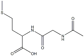 2-{[(acetylamino)acetyl]amino}-4-(methylthio)butanoic acid,,结构式