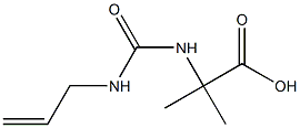 2-{[(allylamino)carbonyl]amino}-2-methylpropanoic acid 化学構造式