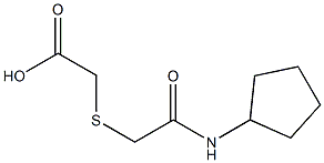 2-{[(cyclopentylcarbamoyl)methyl]sulfanyl}acetic acid