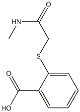 2-{[(methylcarbamoyl)methyl]sulfanyl}benzoic acid 化学構造式