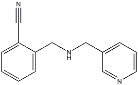 2-{[(pyridin-3-ylmethyl)amino]methyl}benzonitrile,,结构式