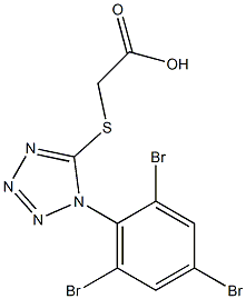  2-{[1-(2,4,6-tribromophenyl)-1H-1,2,3,4-tetrazol-5-yl]sulfanyl}acetic acid