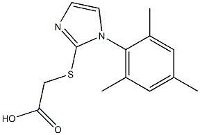  2-{[1-(2,4,6-trimethylphenyl)-1H-imidazol-2-yl]sulfanyl}acetic acid