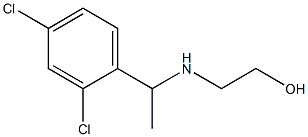 2-{[1-(2,4-dichlorophenyl)ethyl]amino}ethan-1-ol Struktur