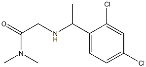 2-{[1-(2,4-dichlorophenyl)ethyl]amino}-N,N-dimethylacetamide Struktur