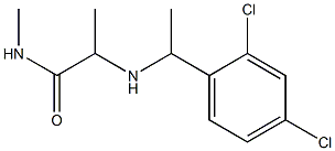 2-{[1-(2,4-dichlorophenyl)ethyl]amino}-N-methylpropanamide Structure