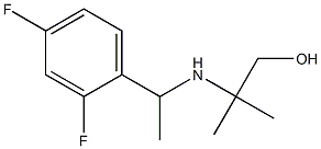 2-{[1-(2,4-difluorophenyl)ethyl]amino}-2-methylpropan-1-ol Structure