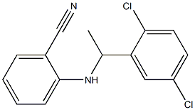 2-{[1-(2,5-dichlorophenyl)ethyl]amino}benzonitrile,,结构式