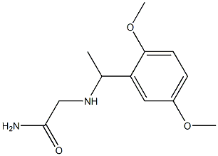 2-{[1-(2,5-dimethoxyphenyl)ethyl]amino}acetamide Structure