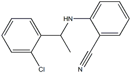 2-{[1-(2-chlorophenyl)ethyl]amino}benzonitrile,,结构式