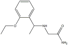 2-{[1-(2-ethoxyphenyl)ethyl]amino}acetamide Structure