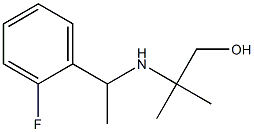 2-{[1-(2-fluorophenyl)ethyl]amino}-2-methylpropan-1-ol Structure