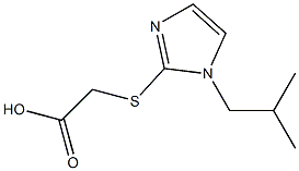 2-{[1-(2-methylpropyl)-1H-imidazol-2-yl]sulfanyl}acetic acid 结构式