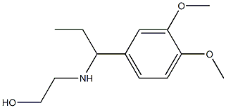 2-{[1-(3,4-dimethoxyphenyl)propyl]amino}ethan-1-ol|
