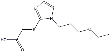 2-{[1-(3-ethoxypropyl)-1H-imidazol-2-yl]sulfanyl}acetic acid Structure