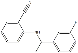 2-{[1-(3-fluorophenyl)ethyl]amino}benzonitrile|