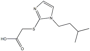 2-{[1-(3-methylbutyl)-1H-imidazol-2-yl]sulfanyl}acetic acid 结构式