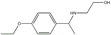 2-{[1-(4-ethoxyphenyl)ethyl]amino}ethan-1-ol,,结构式