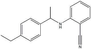 2-{[1-(4-ethylphenyl)ethyl]amino}benzonitrile 结构式