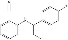 2-{[1-(4-fluorophenyl)propyl]amino}benzonitrile,,结构式