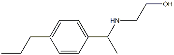 2-{[1-(4-propylphenyl)ethyl]amino}ethan-1-ol,,结构式